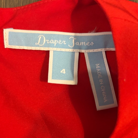 Draper James Solid Flutter Red Ruffle Mini Dress, Excellent Condition. - Picture 2 of 8